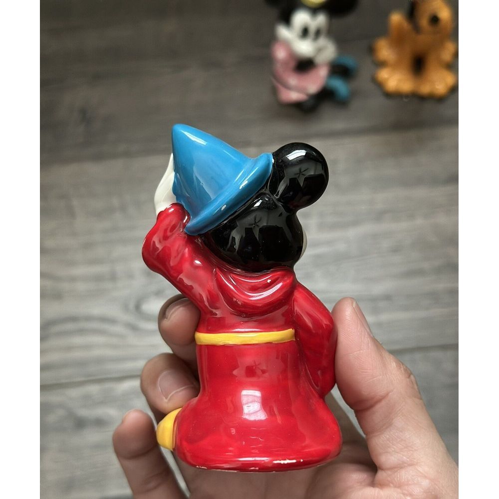 Vintage - Ceramic Fantasia Minnie Mouse Pluto Top Hat Figurine - Picture 13 of 16